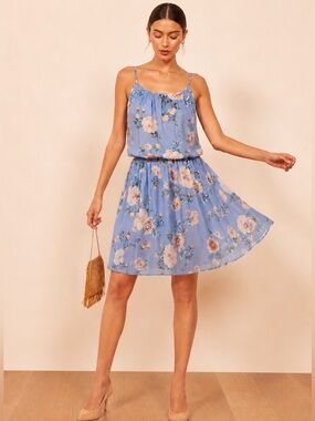 Blue Rain Floral Dress NWT Size S Sleeveless Fit & Flare Boho Spring